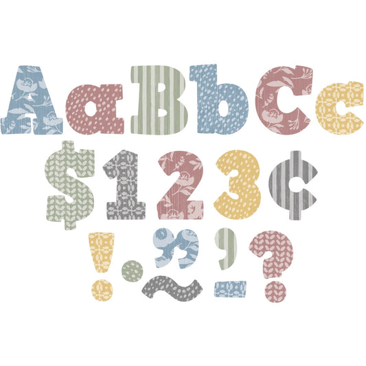 Classroom Cottage 4"" Bold Block Letters