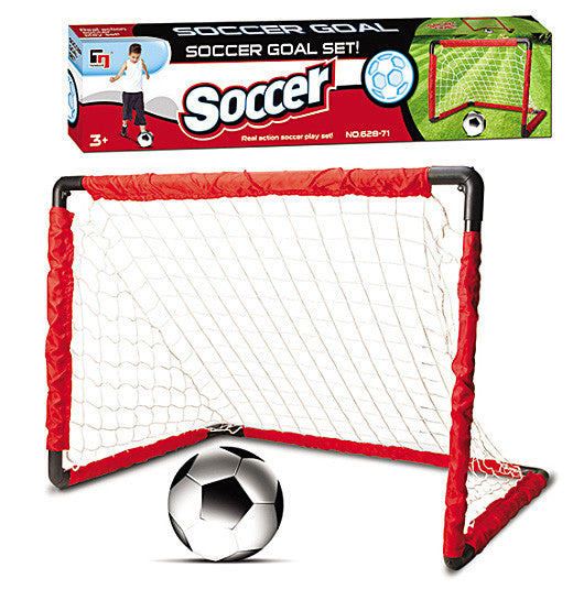 Collapsible Soccer Goal with Ball