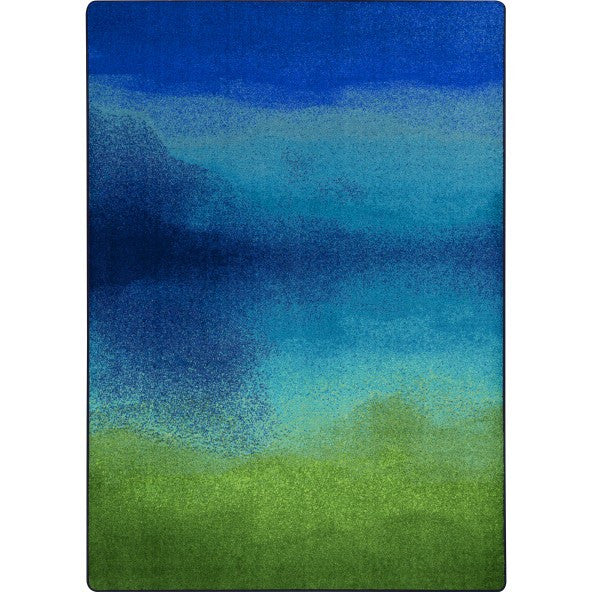 Colorwash Rectangle Rug - Marine Color