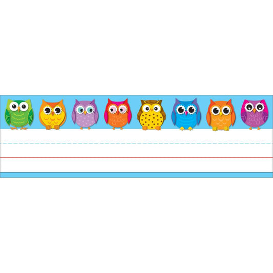 Colourful Owls Desk Name Plates