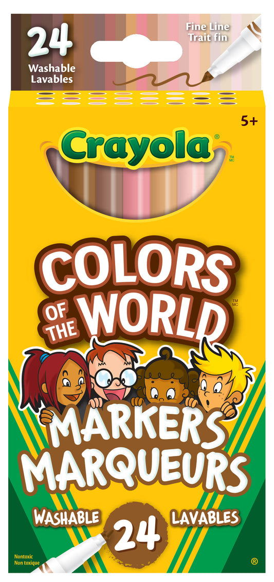 Colours Of The World Markers Thin 24