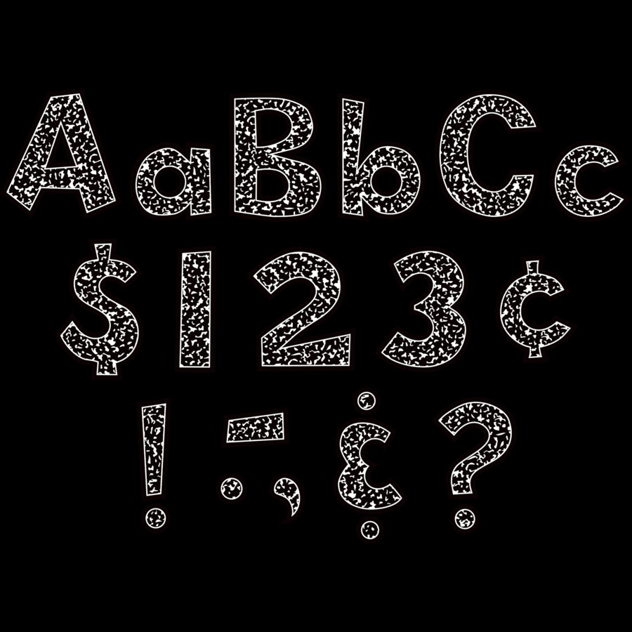 Composition 4" Fun Font Letters Combo Pack