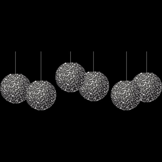 Composition 8" Hanging Paper Lanterns (Set of 6)