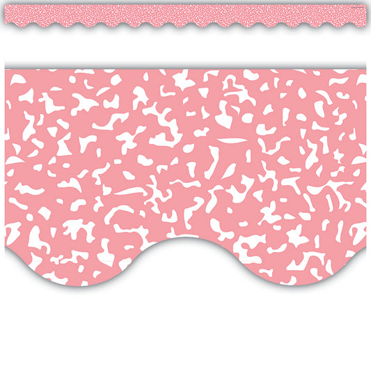 Composition Pink Scalloped Border Trim