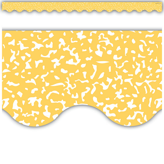 Composition Yellow Scalloped Border Trim