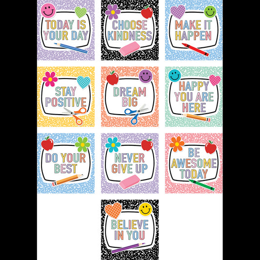 Cool for School Positive Sayings Accents