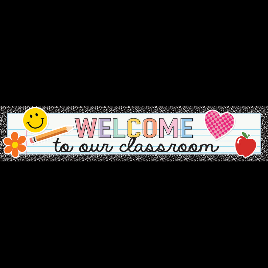 Cool for School Welcome to Our Classroom Banner