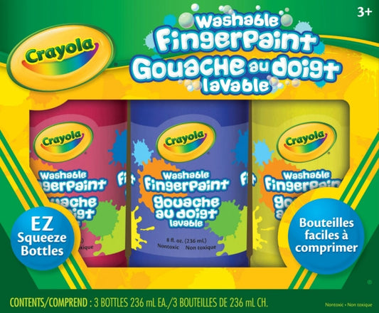 Crayola Washable Fingerpaints 3Pk