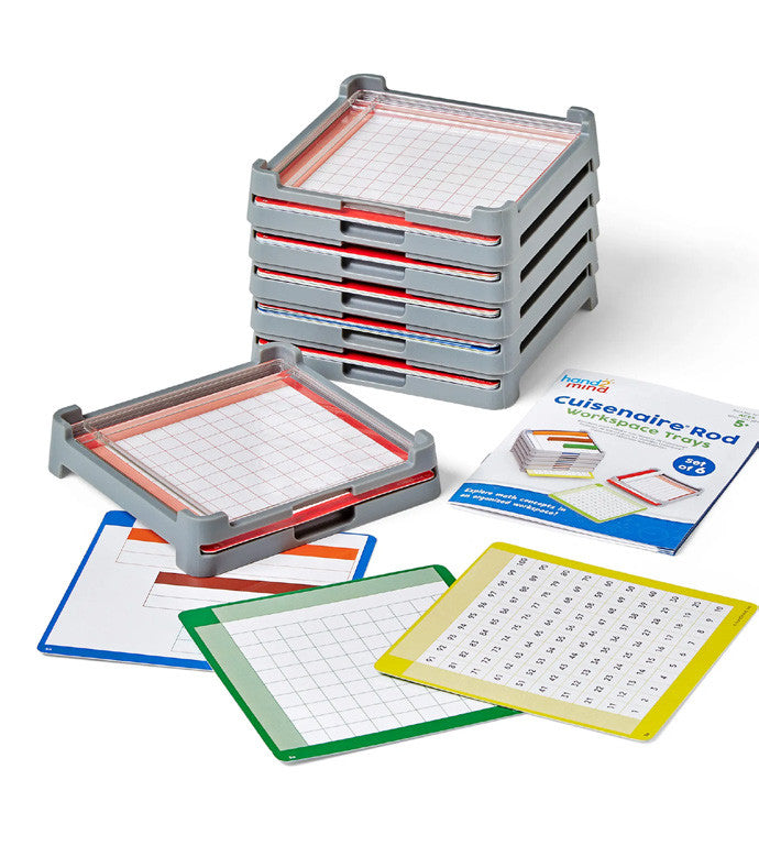 Cuisenaire® Rod Workspace Trays, Set of 6