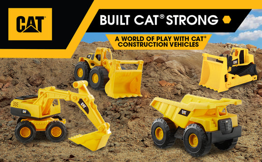 Set of 4 CAT 10" Construction Fleet