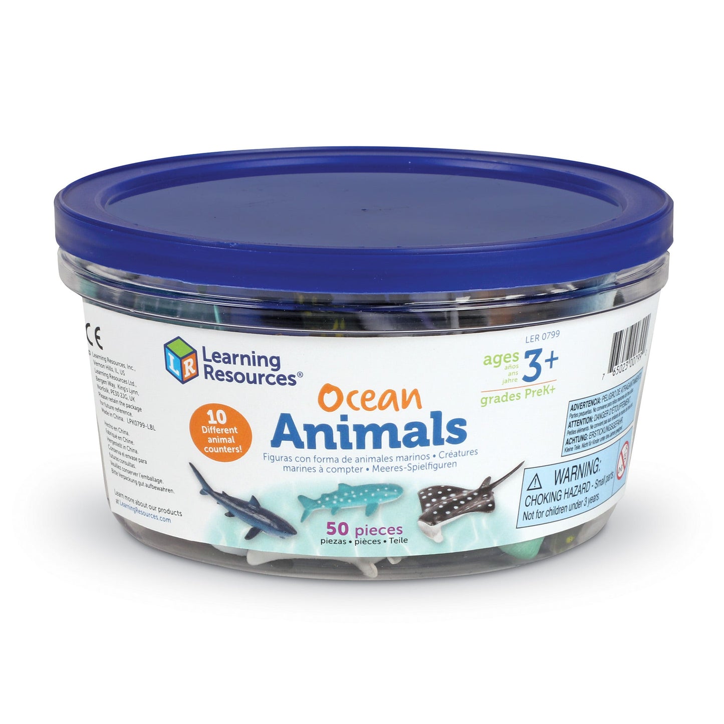 Ocean Animals Counters, Set of 50
