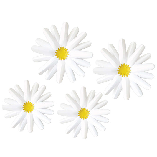 Daisies 3D Accents-  4 Pack of Flowers