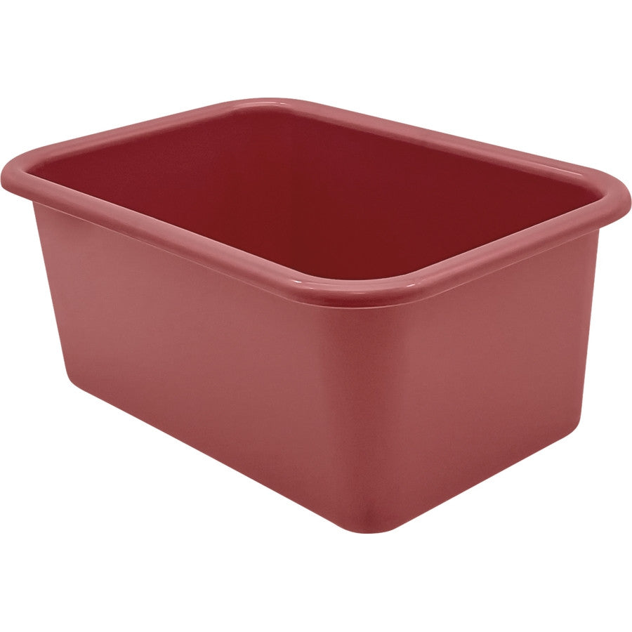 Deep Rose Small Plastic Storage Bin