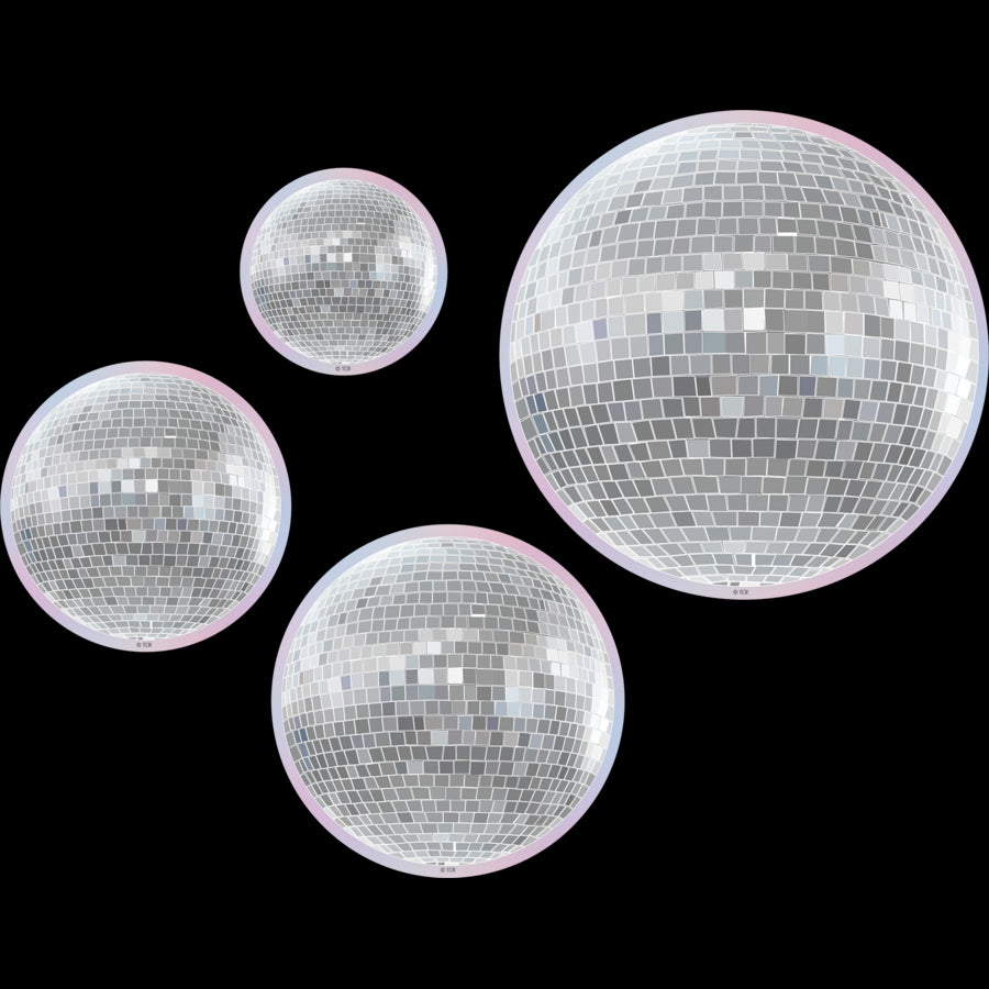 Disco Balls Accents - Assorted Sizes (60 pieces)