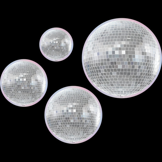 Disco Balls Accents - Assorted Sizes (60 pieces)
