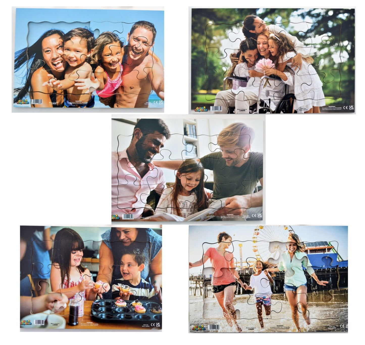 Diverse Families Puzzles - Set of 5