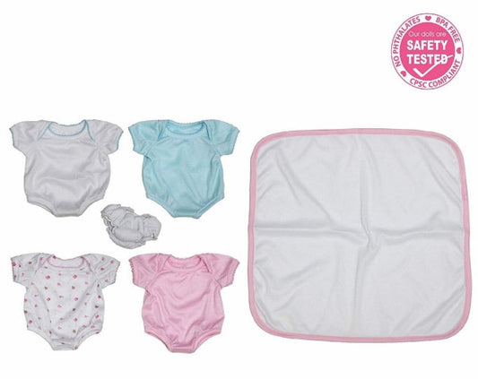 Doll Outfit Set For 4 Dolls 15-17" - 6Pcs