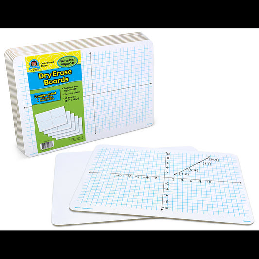Double-Sided Coordinate Plane Dry-Erase Boards