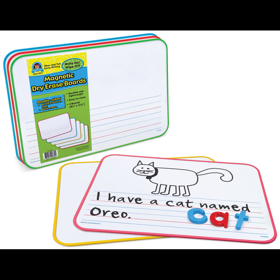 Double-Sided Show and Tell Early Writing Magnetic Dry-Erase Boards