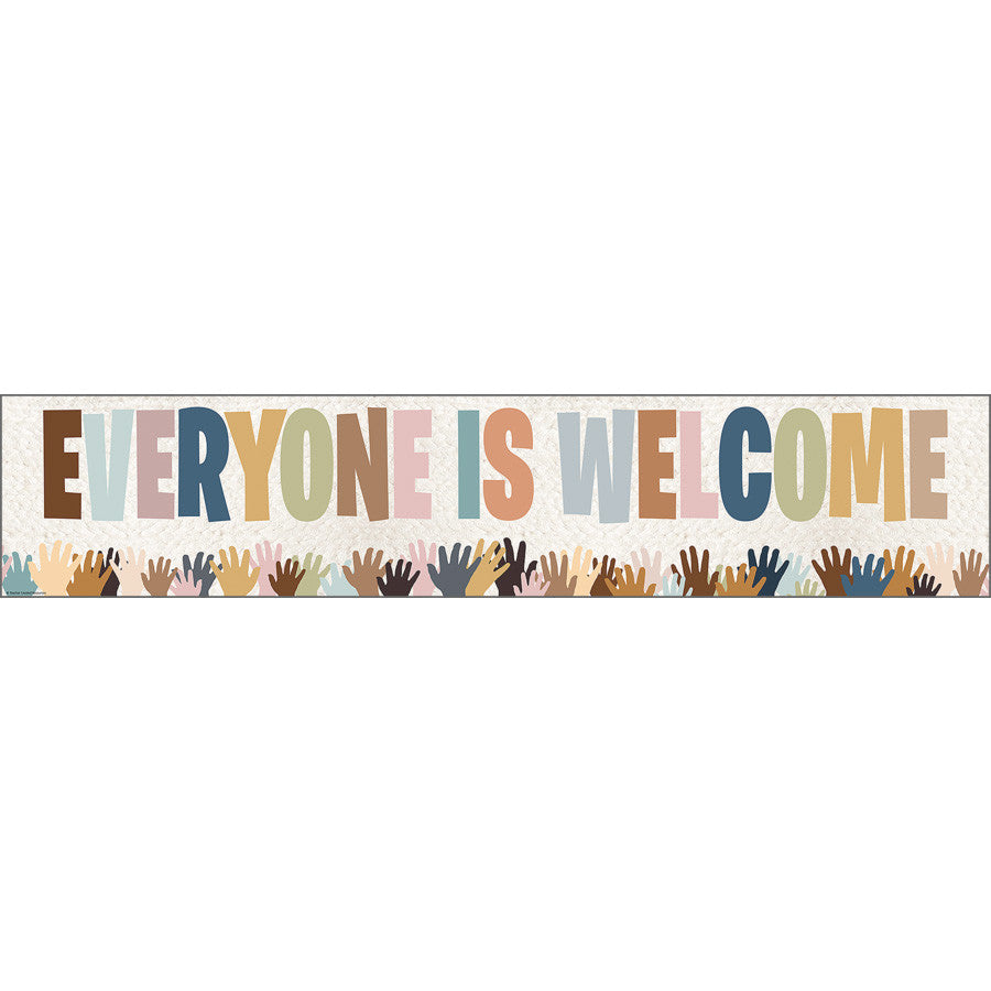 Everyone is Welcome- Helping Hands Banner – Sonsuh Educational Supplies ...