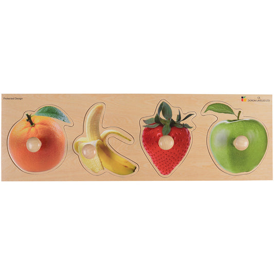 Extra Wide Knobbed Puzzle - Fruits