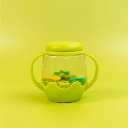 Mini Sensory Play Jar with Silicone Fillers - Green