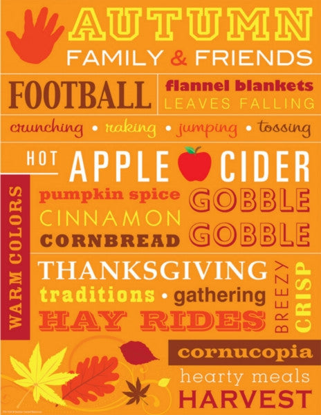 Fall Subway Chart Art