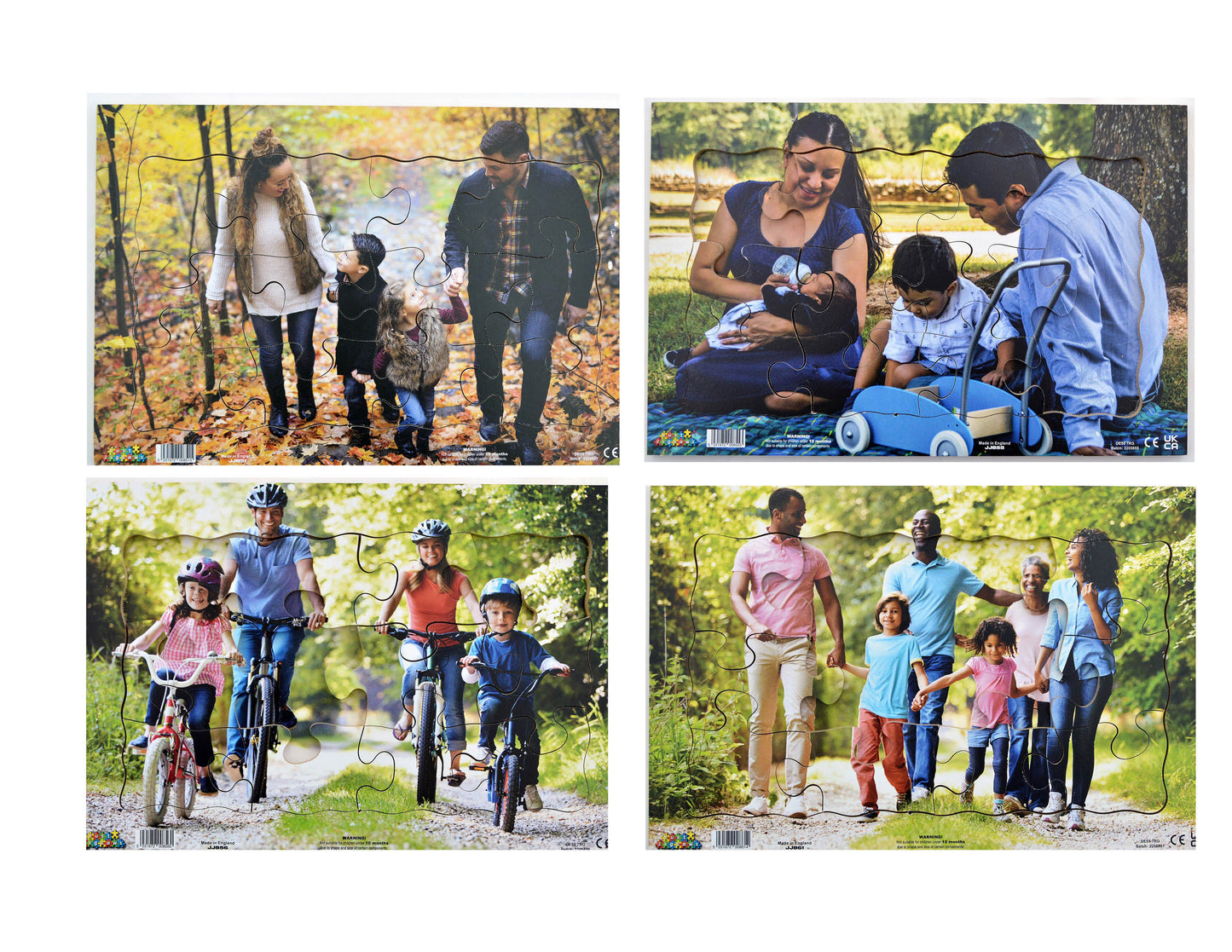 Families in Nature Puzzles (Set of 4)