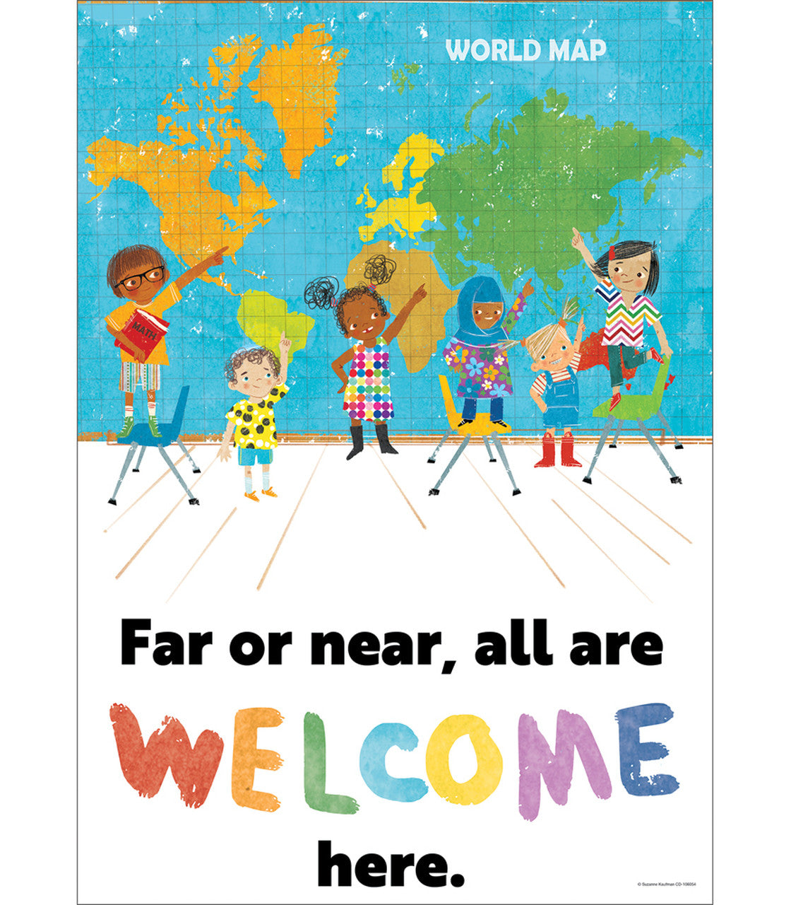 Far Or Near, All Are Welcome Here Poster