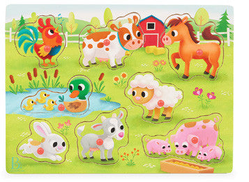 Farm Peg Puzzles