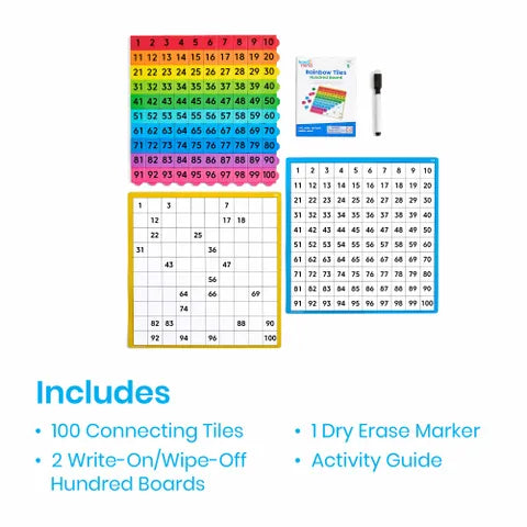 Rainbow Tiles Hundred Board