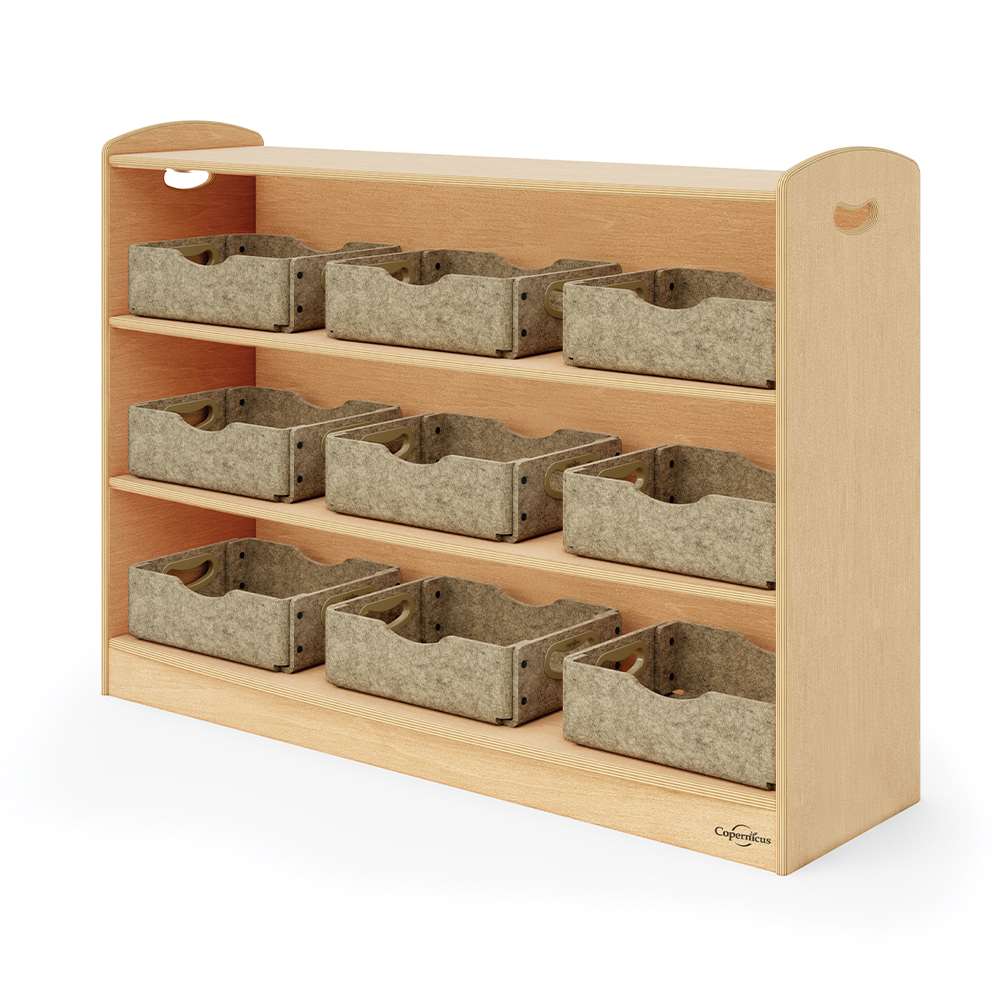Seoras 3-Level Shelf (Solid Kickplate)