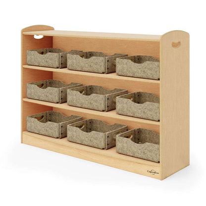 Seoras 3-Level Shelf (Solid Kickplate)