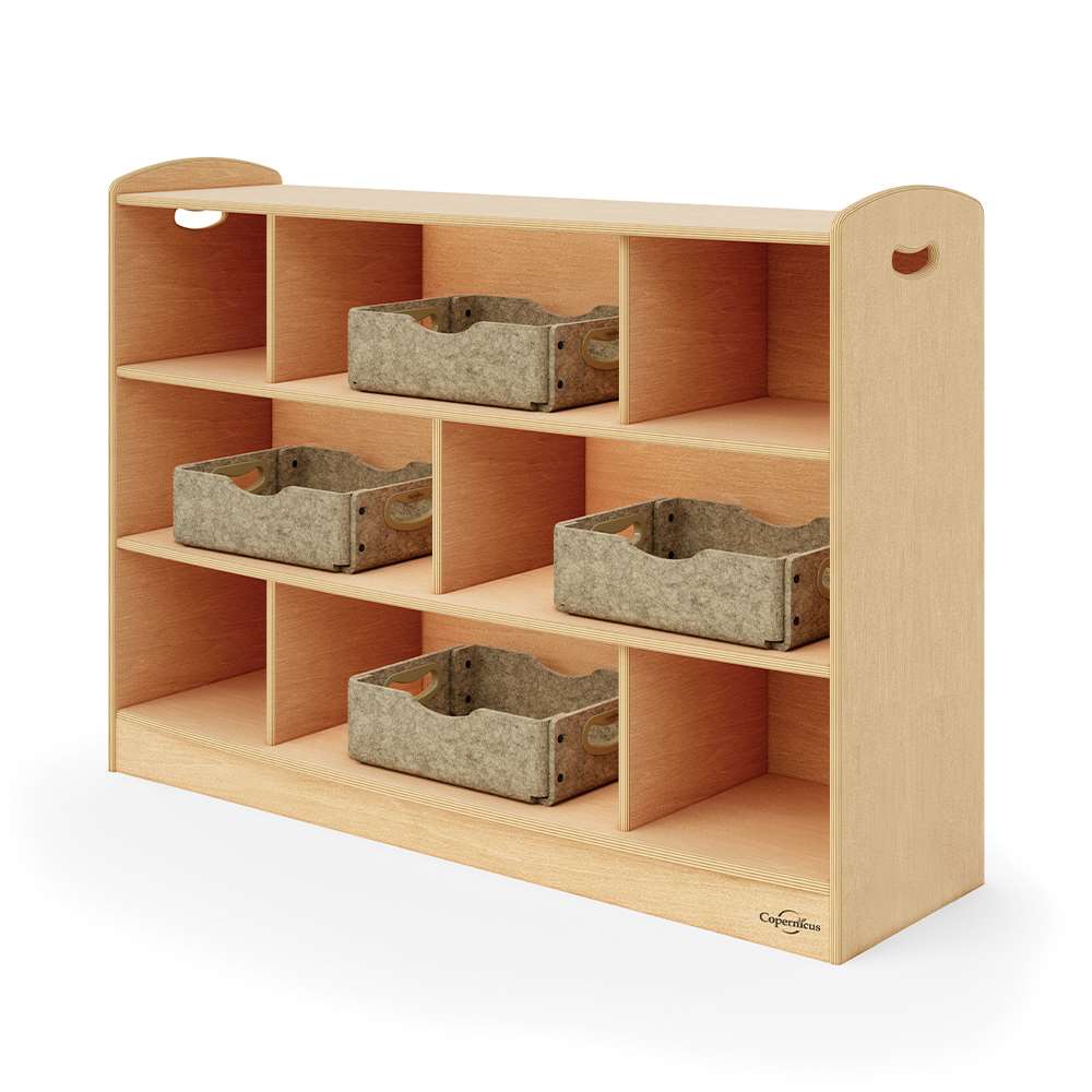 Seoras 3-Level Staggered Shelf (Solid Kickplate)