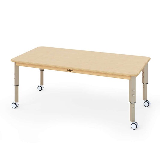 Seoras 60in x 30in Birch Adjustable Activity Table - Rectangle