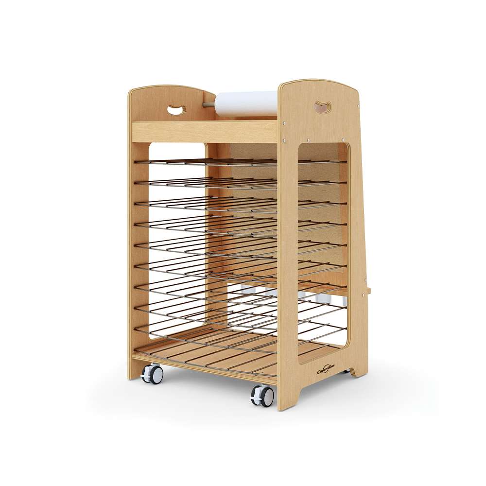 Seoras Birch Painting Easel with Drying Rack