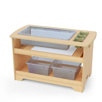 Seoras Birch Sensory Table with Clear Tubs - Preschool