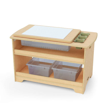Seoras Birch Sensory Table with Clear Tubs - Preschool