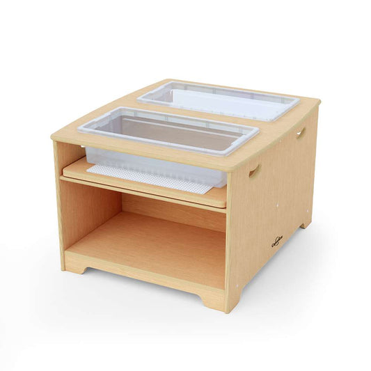 Seoras Birch Double Wide Sensory Table - Preschool