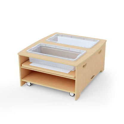 Seoras Birch Double Wide Sensory Table - Toddler