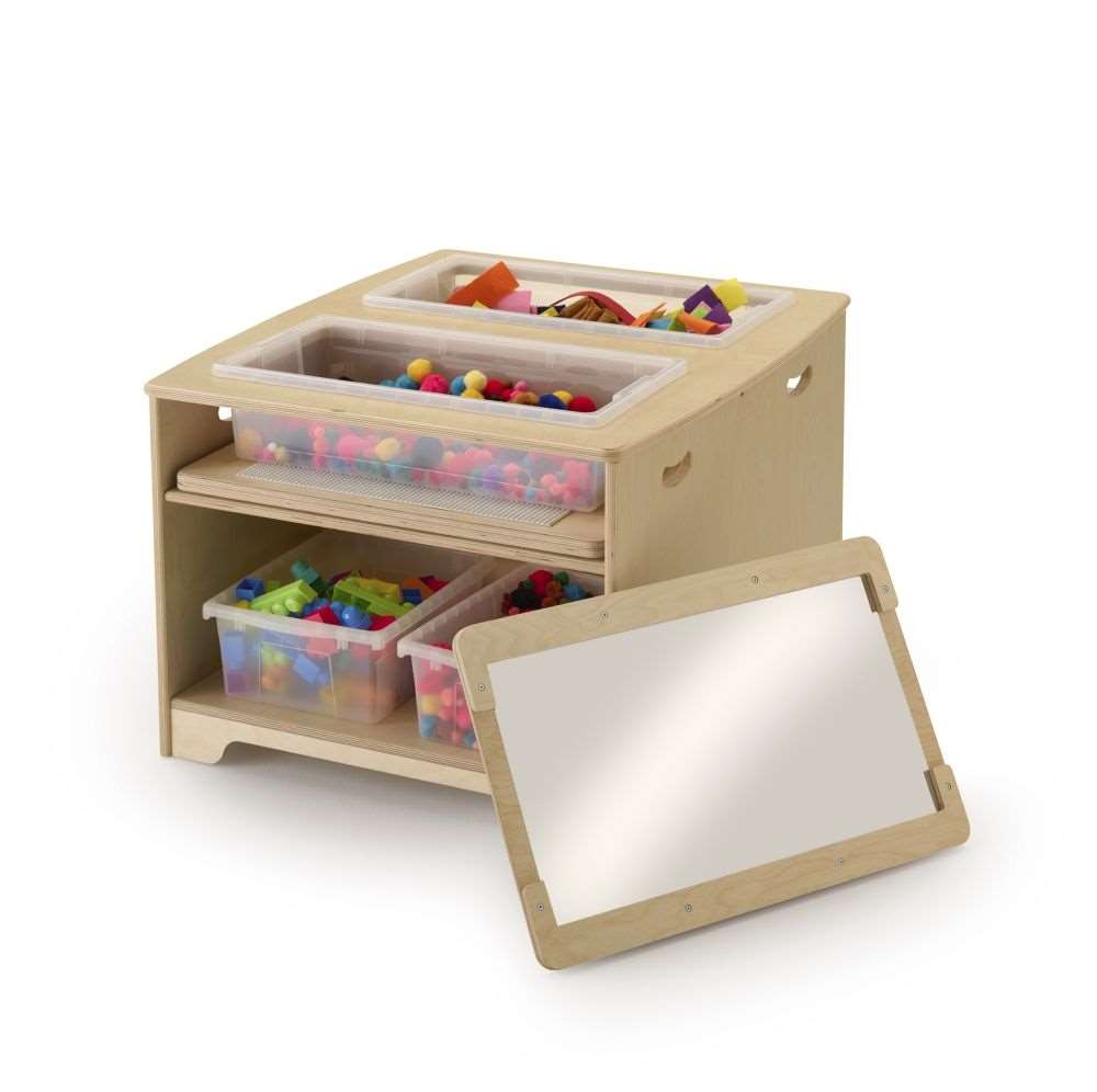 Seoras Birch Double Wide Sensory Table - Preschool