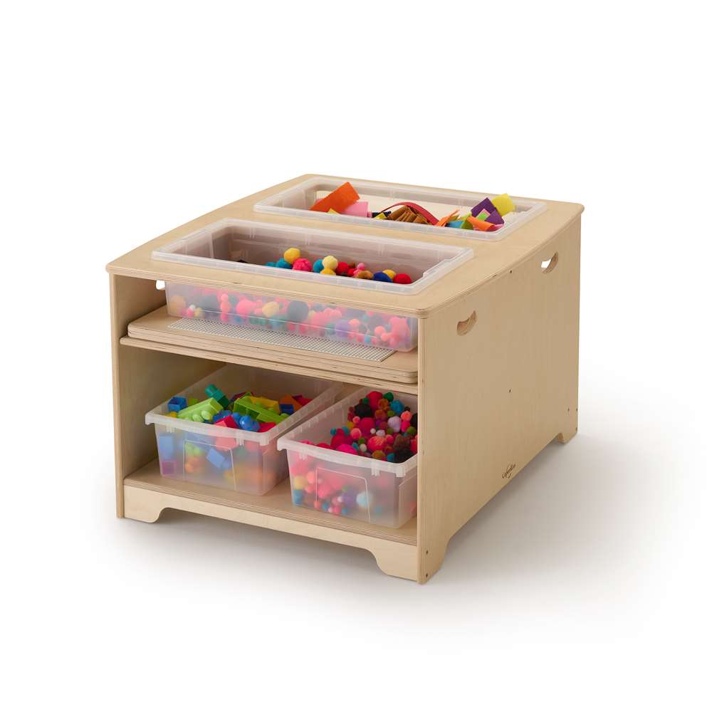 Seoras Birch Double Wide Sensory Table - Preschool