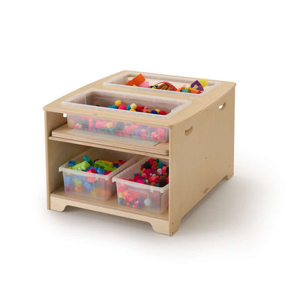 Seoras Birch Double Wide Sensory Table - Preschool