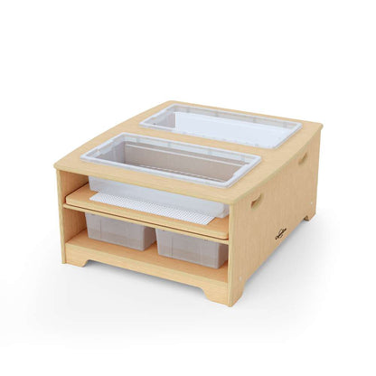 Seoras Birch Double Wide Sensory Table - Toddler