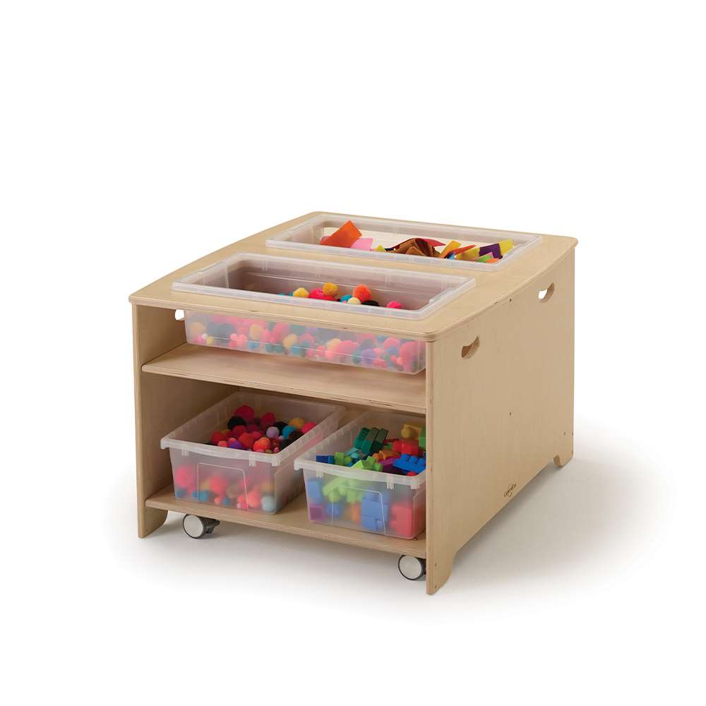 Seoras Birch Double Wide Sensory Table - Preschool