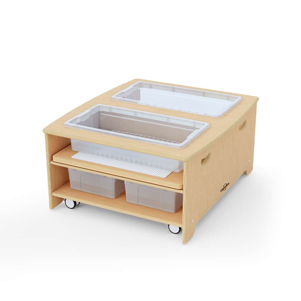 Seoras Birch Double Wide Sensory Table - Toddler