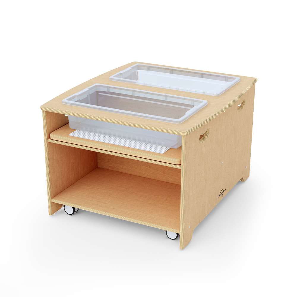 Seoras Birch Double Wide Sensory Table - Preschool