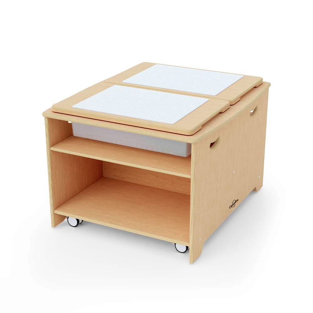 Seoras Birch Double Wide Sensory Table - Preschool