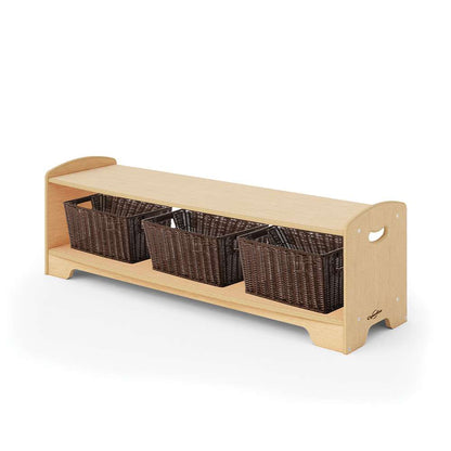 Seoras 1-Level Open Back Shelf with Castors