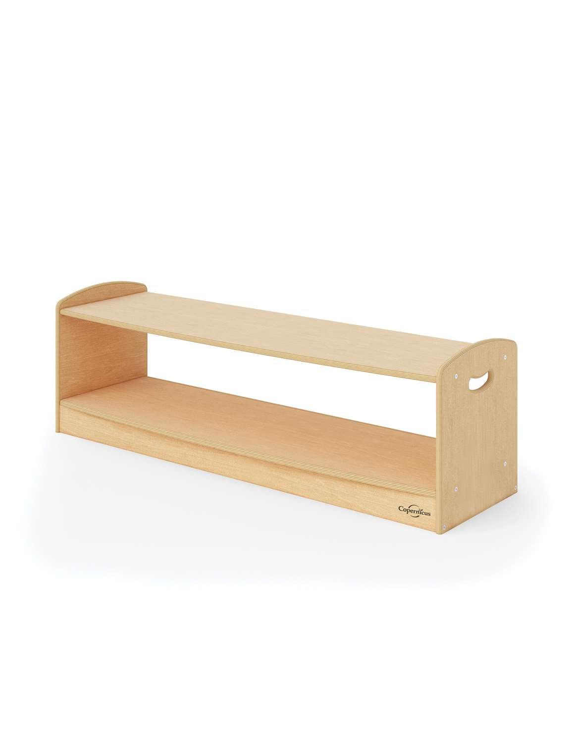 Seoras 1-Level Open Back Shelf with Castors (Solid Kickplate)
